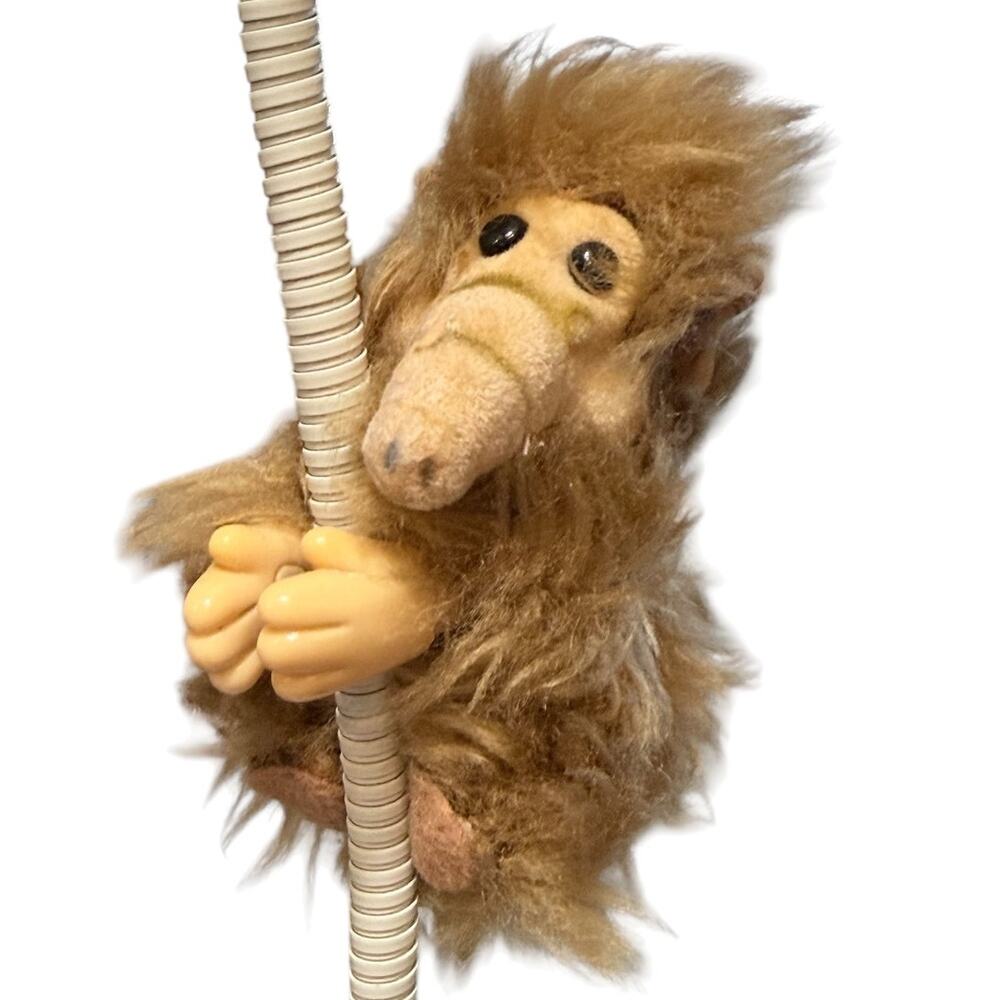 Vintage 1987 RUSS ALF Clip-On Hugger Grabber Fuzzy Figure Huge Large Alien Cats